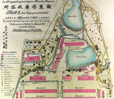 板東俘虜容所見取り図